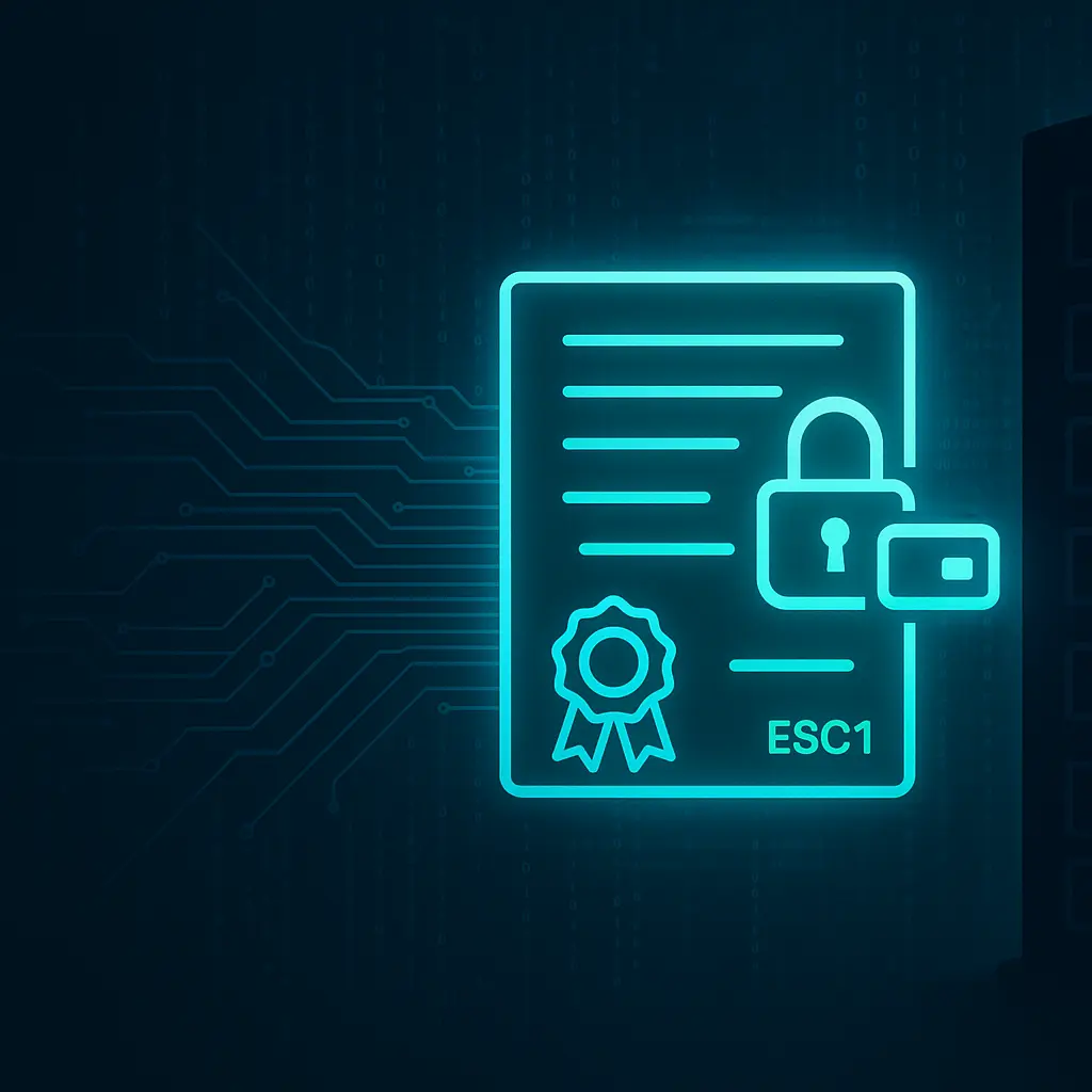 ESC1: Cómo una plantilla mal configurada en AD CS permite la escalada de privilegios